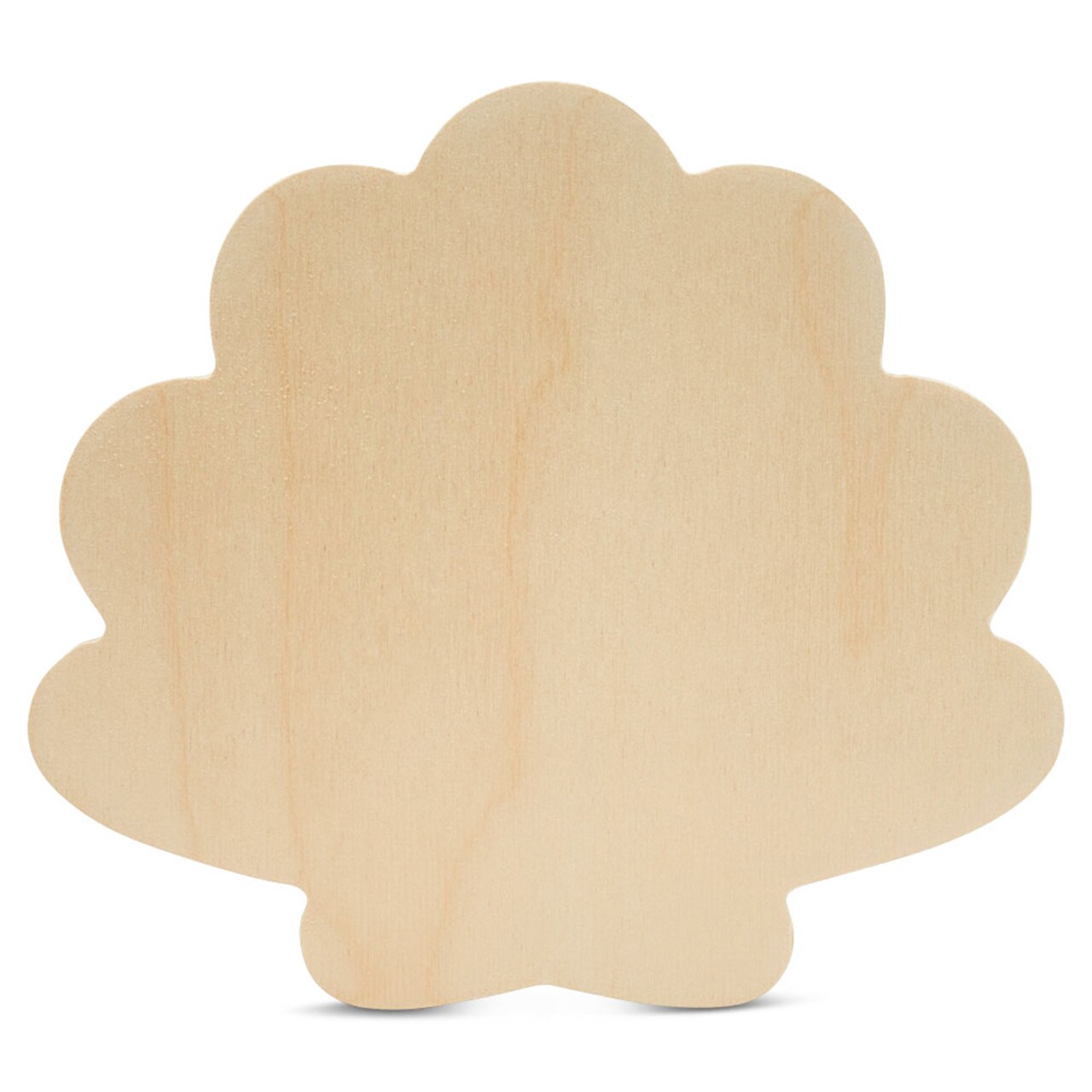Unfinished Wooden Seashell Cutout, 12", for Summer Decor & Crafts | Woodpeckers